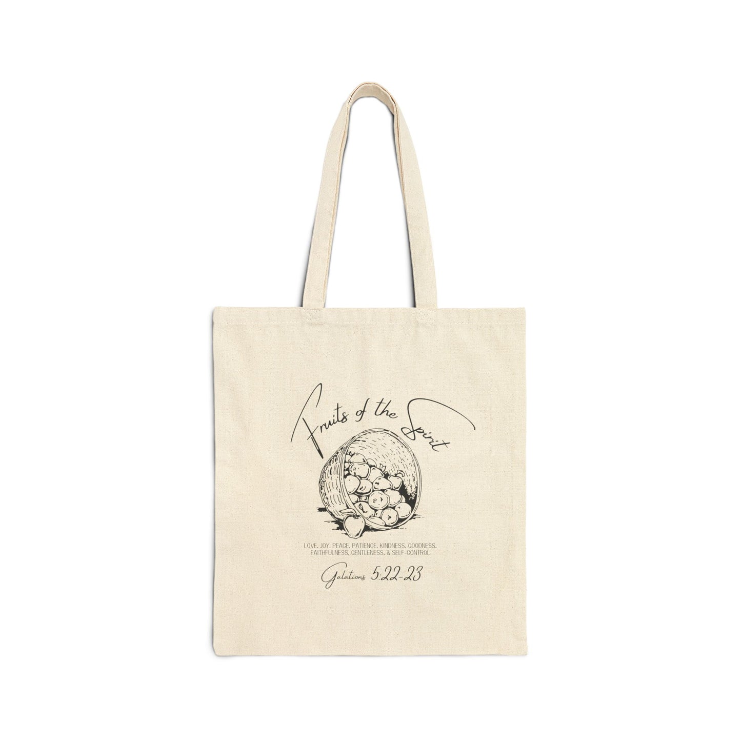 Fruits of the Spirit Canvas Tote Bag