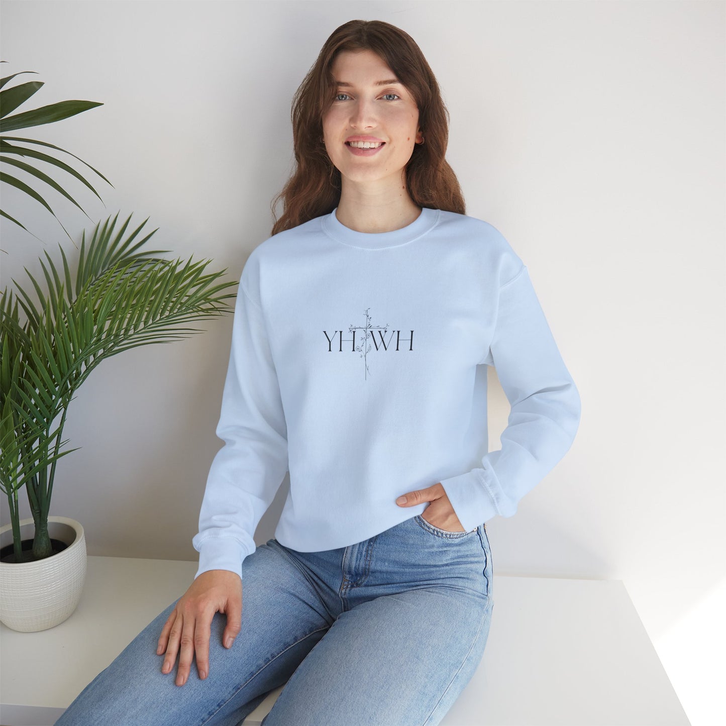 YAHWEH Cross Crewneck Sweatshirt