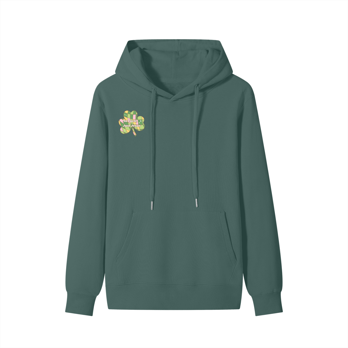 No Luck, Just Jesus Cotton Hoodie