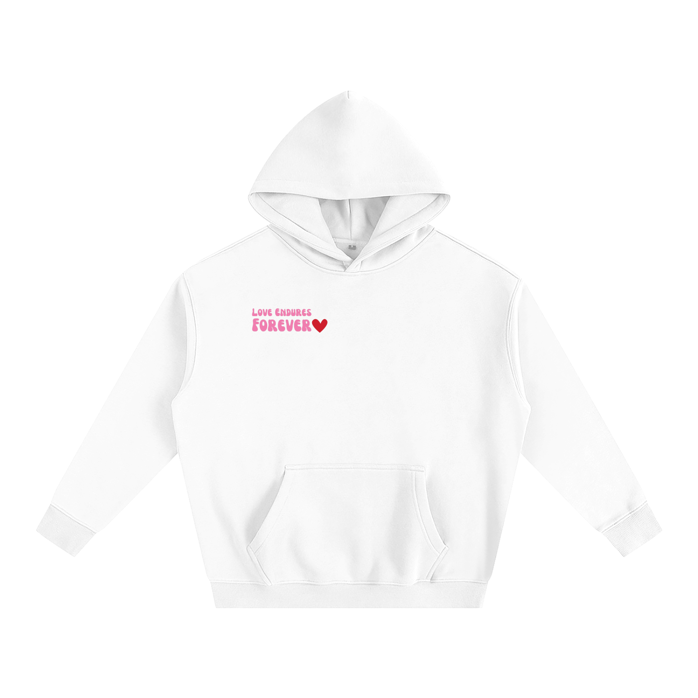 Love Endures Forever Oversize Fleeced Hoodie