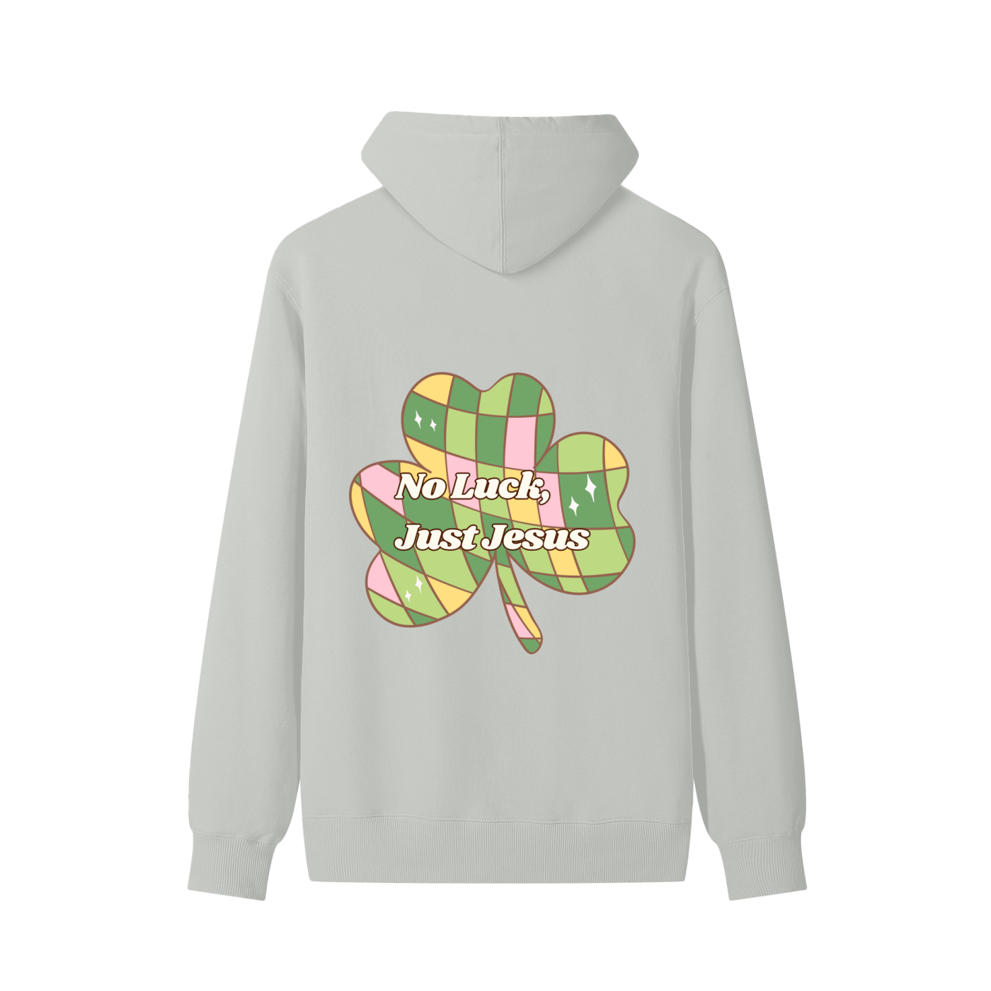 No Luck, Just Jesus Cotton Hoodie