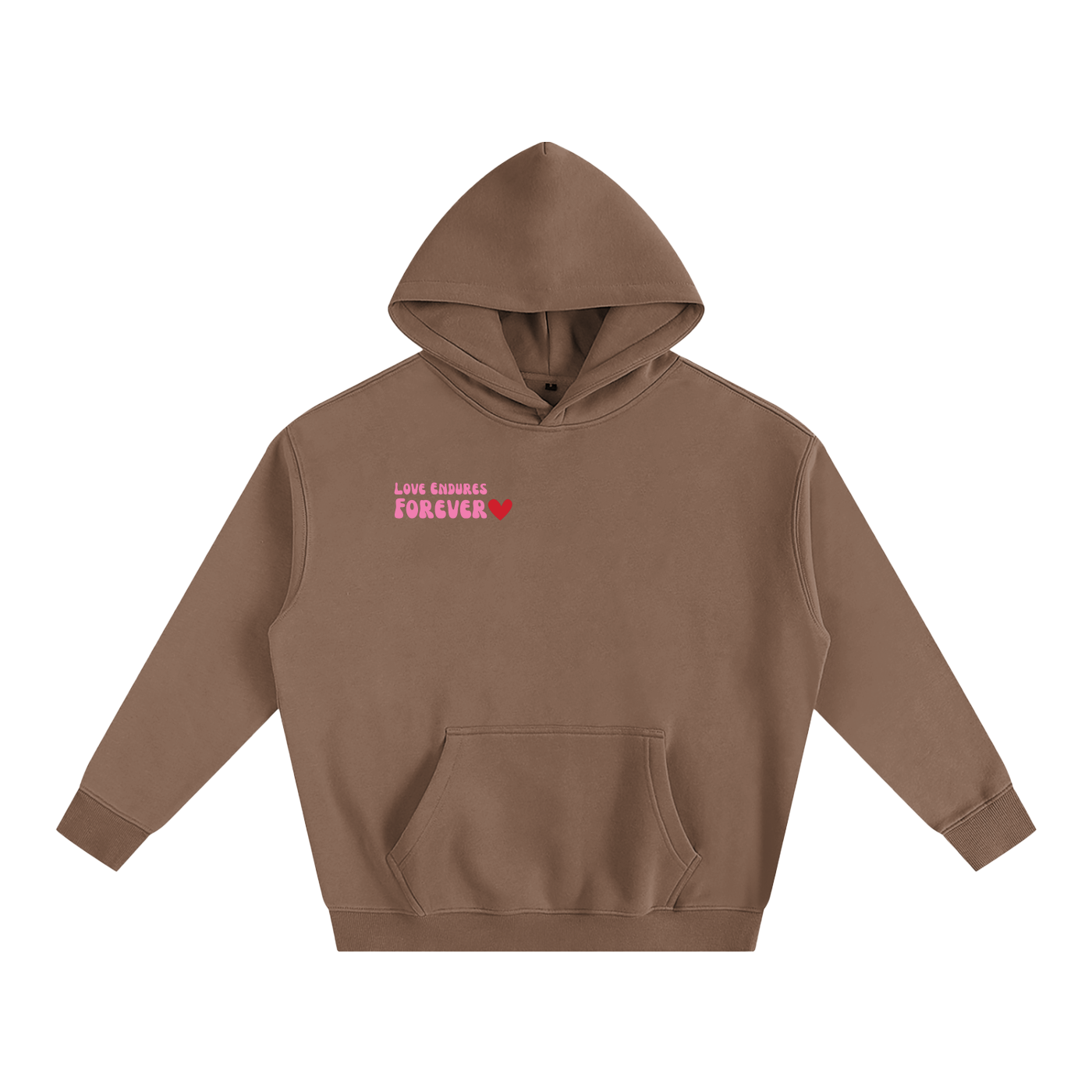 Love Endures Forever Oversize Fleeced Hoodie