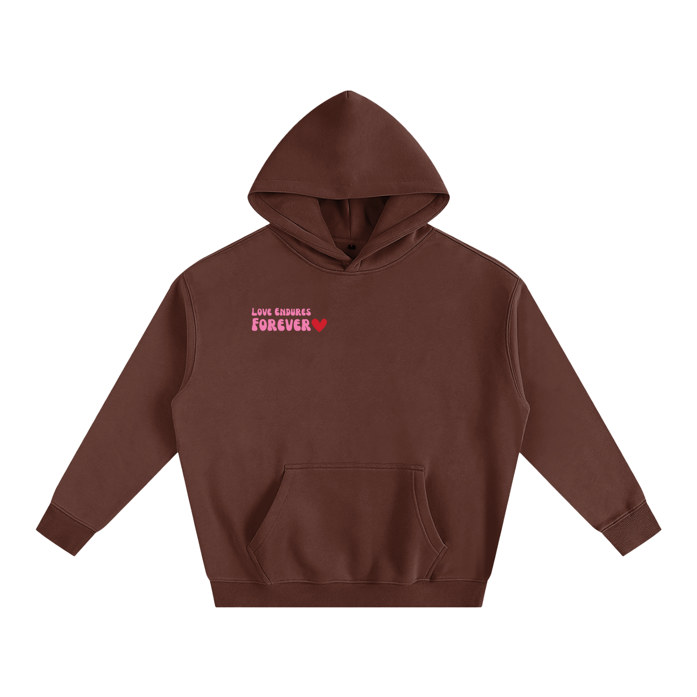 Love Endures Forever Oversize Fleeced Hoodie