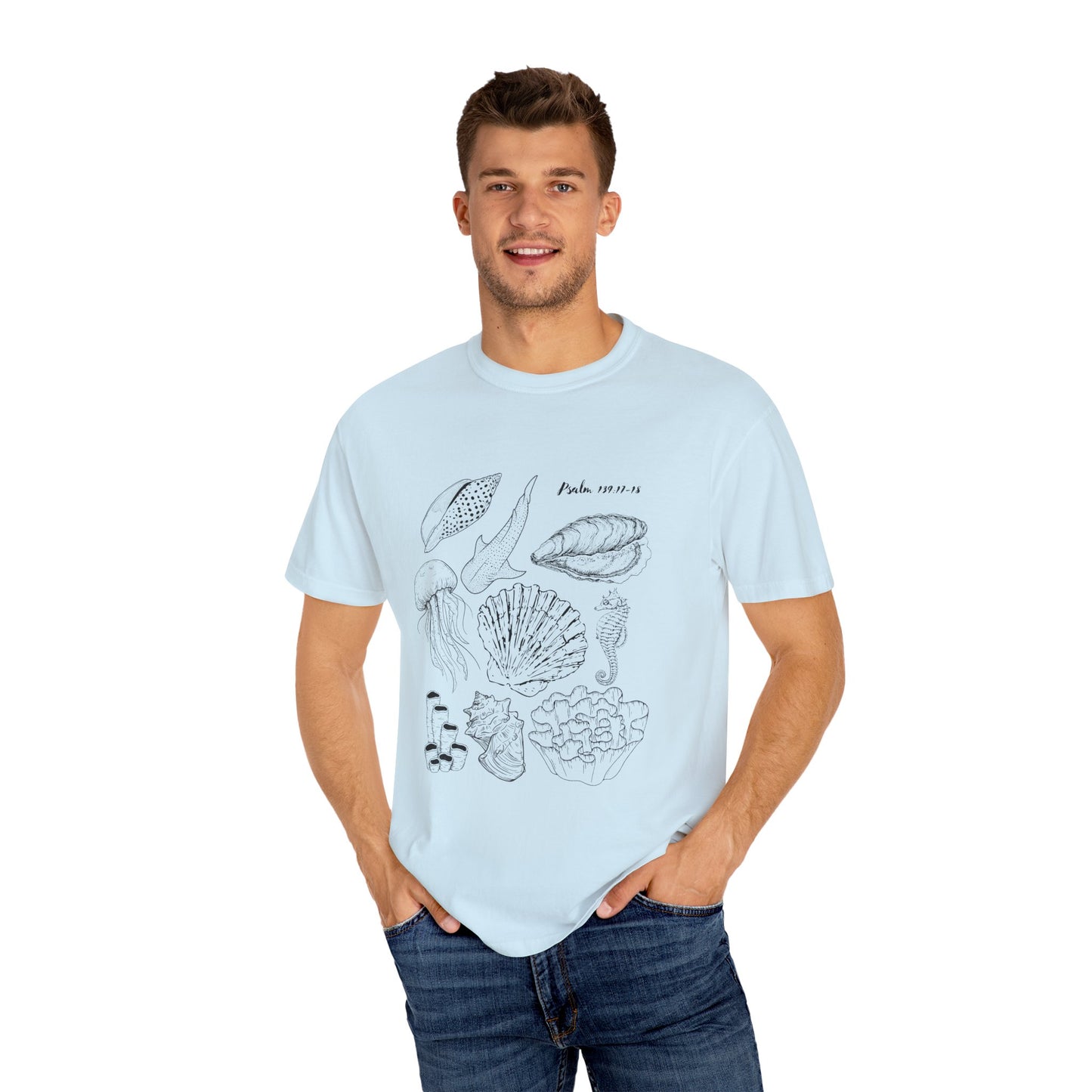 Beachy Psalm 139:17-18 T-Shirt