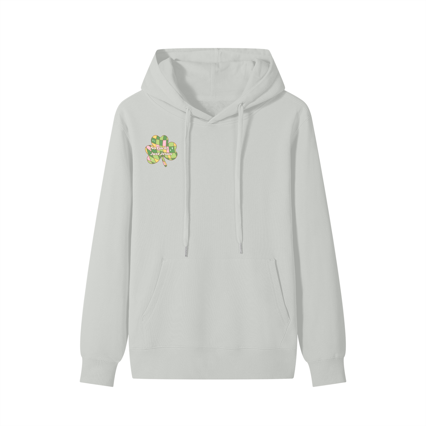 No Luck, Just Jesus Cotton Hoodie