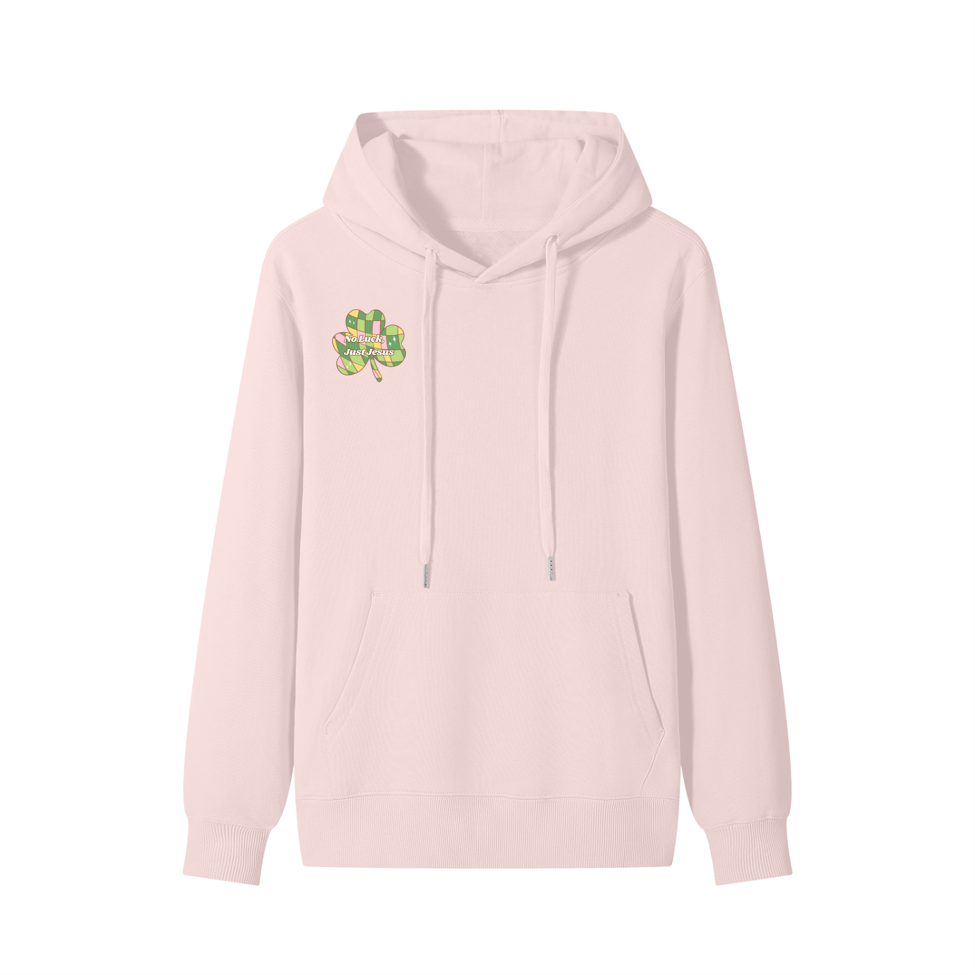 No Luck, Just Jesus Cotton Hoodie