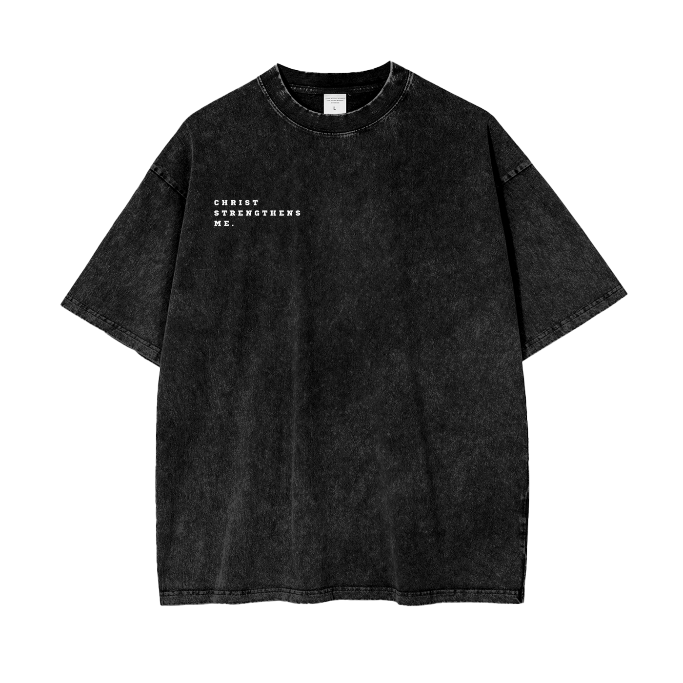 Philippians 4:13 Oversize Snow Washed T-Shirt