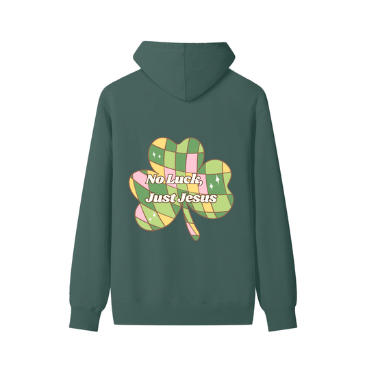 No Luck, Just Jesus Cotton Hoodie