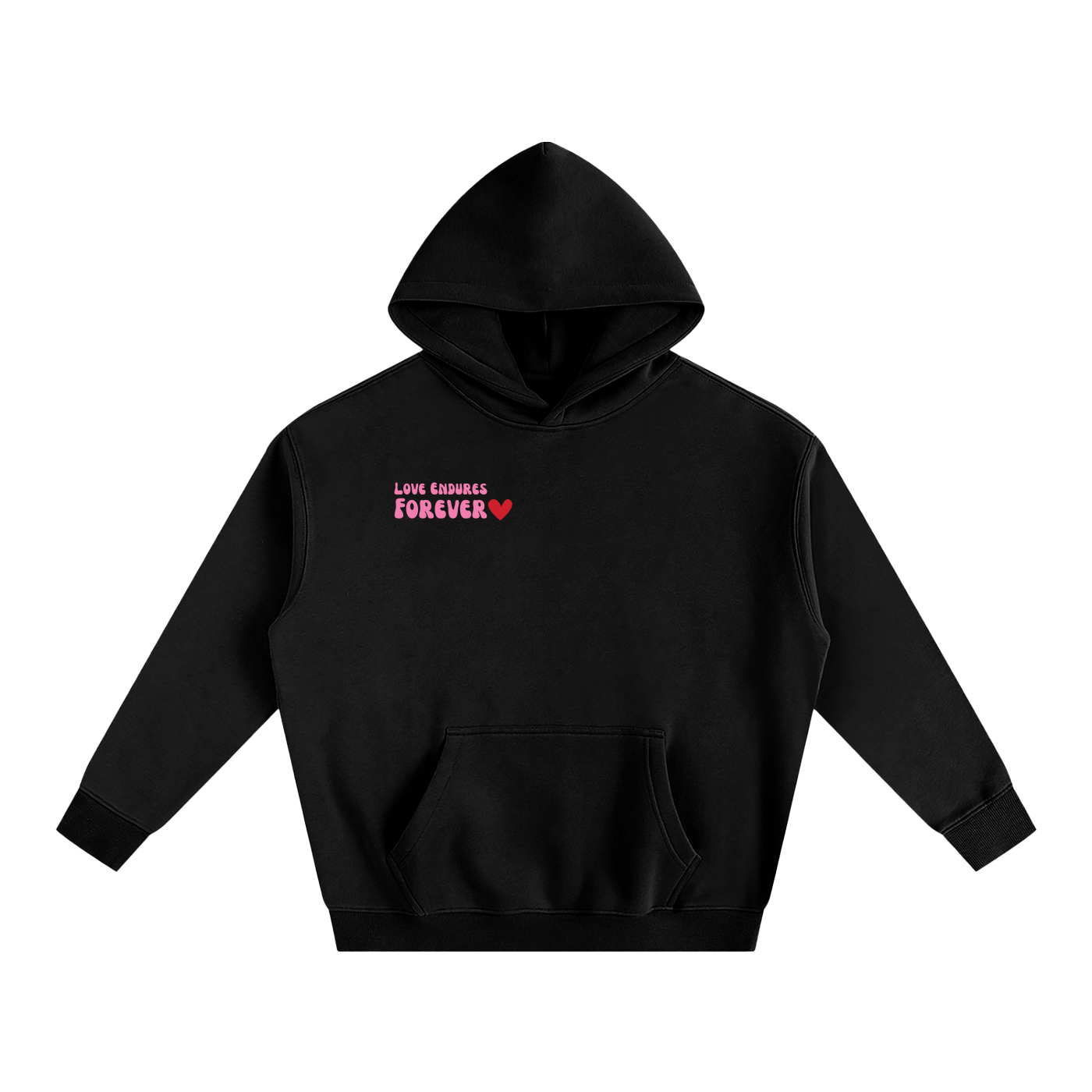 Love Endures Forever Oversize Fleeced Hoodie